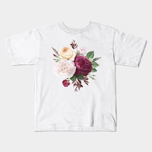 Romantic Watercolor Flower Kids T-Shirt